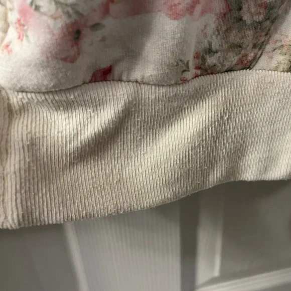 Selkie + Free People Floral Zip-Front Women's Hoodie Size Medium - Picture 4 of 10